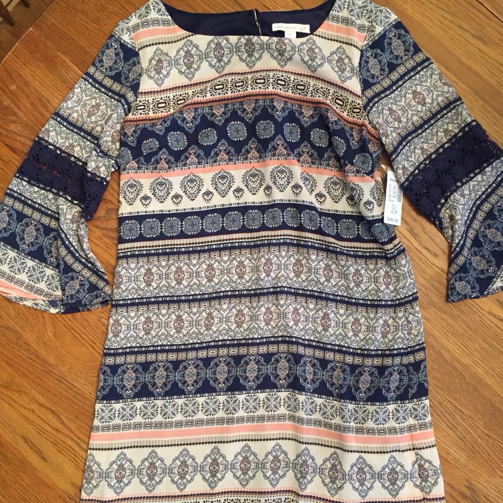 Boho chic 3/4 sleeve dress